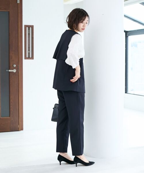 le.coeur blanc / ルクールブラン シャツ・ブラウス | フラワージャガードランタンスリーブブラウス | 詳細9