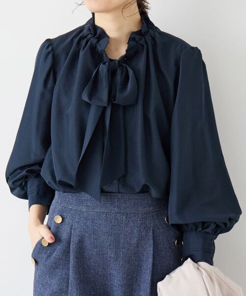 le.coeur blanc / ルクールブラン シャツ・ブラウス | フィブリルサテンボウタイブラウス | 詳細29