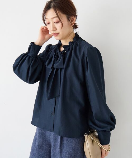 le.coeur blanc / ルクールブラン シャツ・ブラウス | フィブリルサテンボウタイブラウス | 詳細30