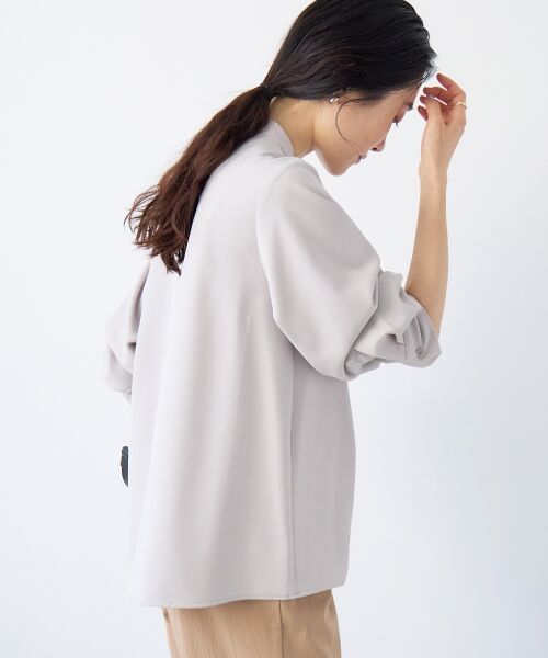 le.coeur blanc / ルクールブラン シャツ・ブラウス | フルダルヘムタックプルオーバー | 詳細7