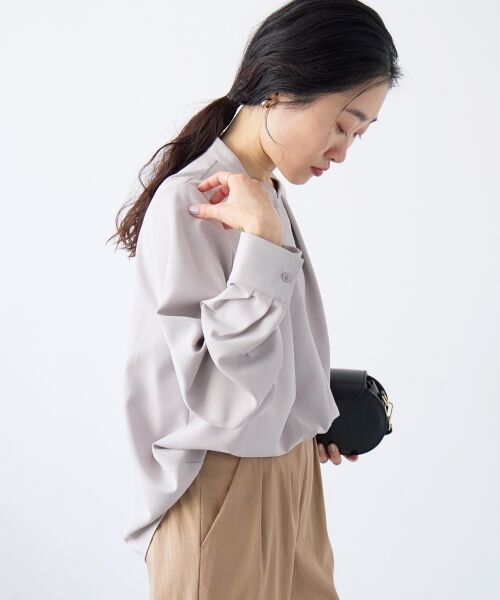 le.coeur blanc / ルクールブラン シャツ・ブラウス | フルダルヘムタックプルオーバー | 詳細9