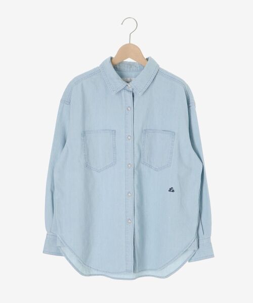 le.coeur blanc / ルクールブラン シャツ・ブラウス | エンブロイダリーカラーオーバーシャツ | 詳細1