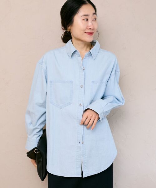 le.coeur blanc / ルクールブラン シャツ・ブラウス | エンブロイダリーカラーオーバーシャツ | 詳細12