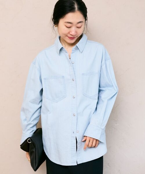 le.coeur blanc / ルクールブラン シャツ・ブラウス | エンブロイダリーカラーオーバーシャツ | 詳細13