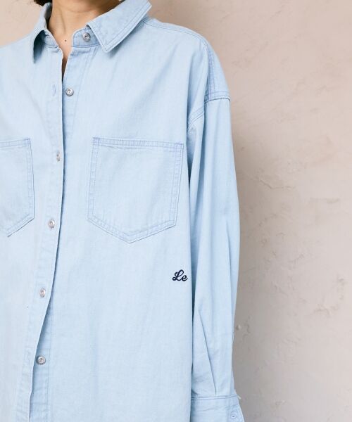 le.coeur blanc / ルクールブラン シャツ・ブラウス | エンブロイダリーカラーオーバーシャツ | 詳細14