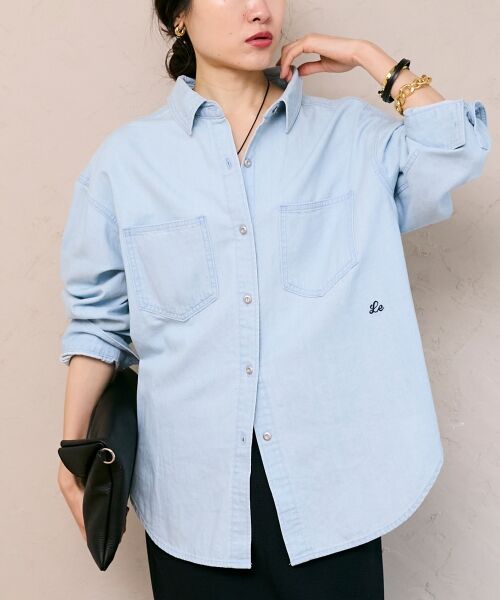 le.coeur blanc / ルクールブラン シャツ・ブラウス | エンブロイダリーカラーオーバーシャツ | 詳細16