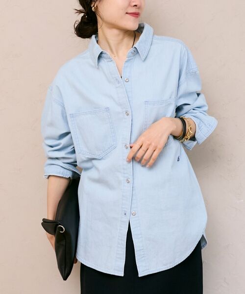 le.coeur blanc / ルクールブラン シャツ・ブラウス | エンブロイダリーカラーオーバーシャツ | 詳細17