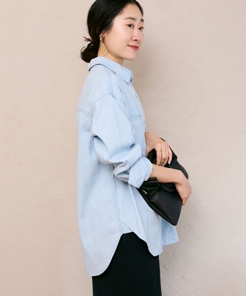 le.coeur blanc / ルクールブラン シャツ・ブラウス | エンブロイダリーカラーオーバーシャツ | 詳細18