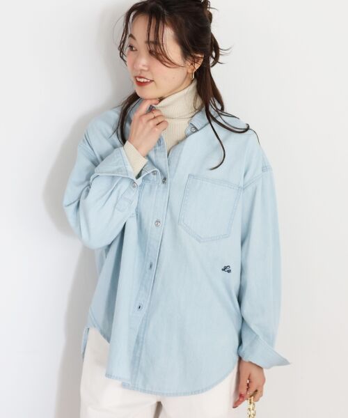 le.coeur blanc / ルクールブラン シャツ・ブラウス | エンブロイダリーカラーオーバーシャツ | 詳細2