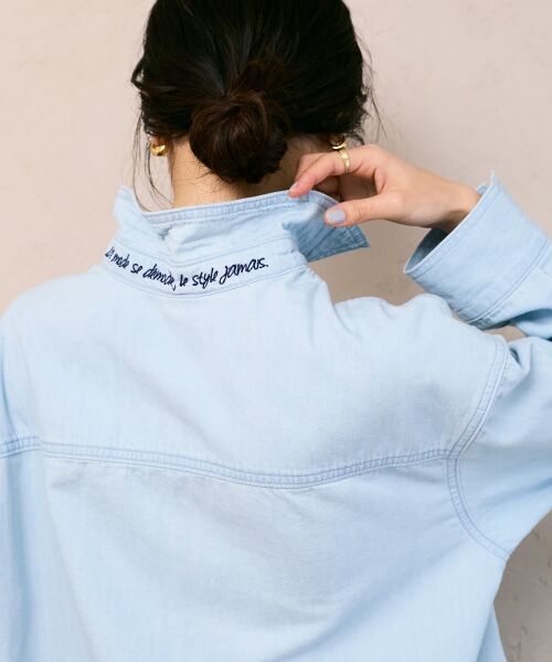 le.coeur blanc / ルクールブラン シャツ・ブラウス | エンブロイダリーカラーオーバーシャツ | 詳細21