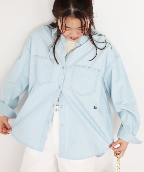 le.coeur blanc / ルクールブラン シャツ・ブラウス | エンブロイダリーカラーオーバーシャツ | 詳細5