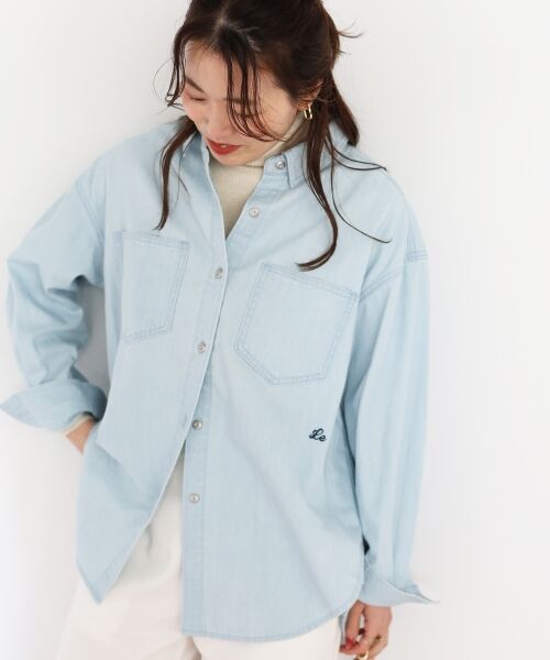 le.coeur blanc / ルクールブラン シャツ・ブラウス | エンブロイダリーカラーオーバーシャツ | 詳細6