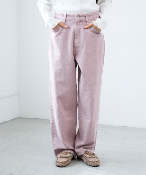 le.coeur blanc / ルクールブラン その他パンツ | カラーカツラギカーブパンツ（ピンク）