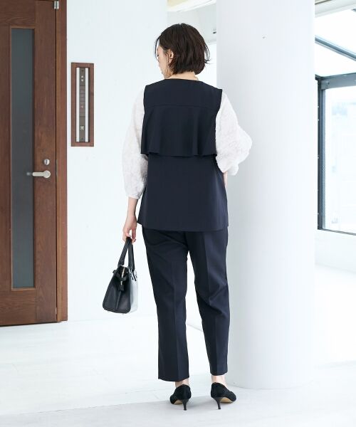 le.coeur blanc / ルクールブラン その他アウター | ツインクロスバックフリルジレ | 詳細20