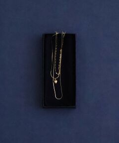 le.coeur blanc / ルクールブラン ネックレス・ペンダント・チョーカー | O ハートチャーム3連ネックレス