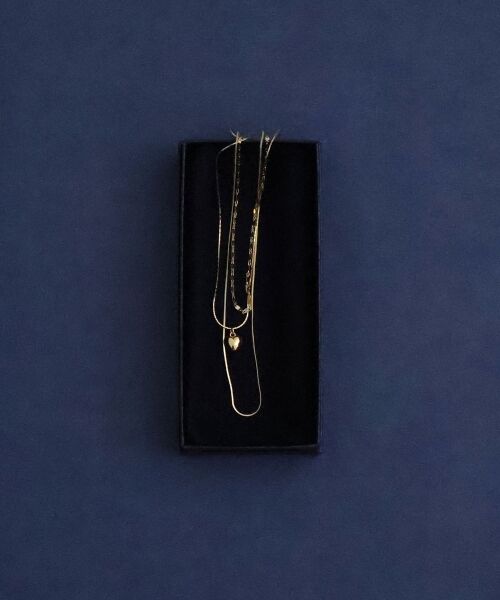 le.coeur blanc / ルクールブラン ネックレス・ペンダント・チョーカー | O ハートチャーム3連ネックレス | 詳細3