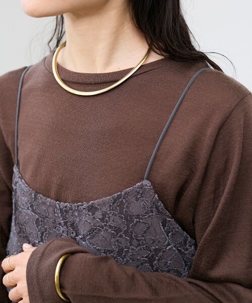 le.coeur blanc / ルクールブラン ネックレス・ペンダント・チョーカー | O フラットネックカフ | 詳細14