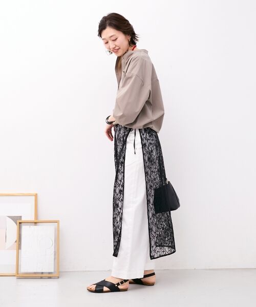 le.coeur blanc / ルクールブラン ロング・マキシ丈スカート | Elisa Novelli レースラップスカート | 詳細16