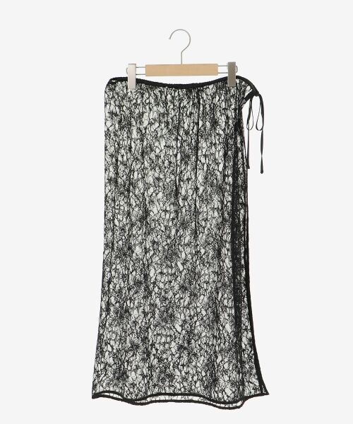 le.coeur blanc / ルクールブラン ロング・マキシ丈スカート | Elisa Novelli レースラップスカート | 詳細8
