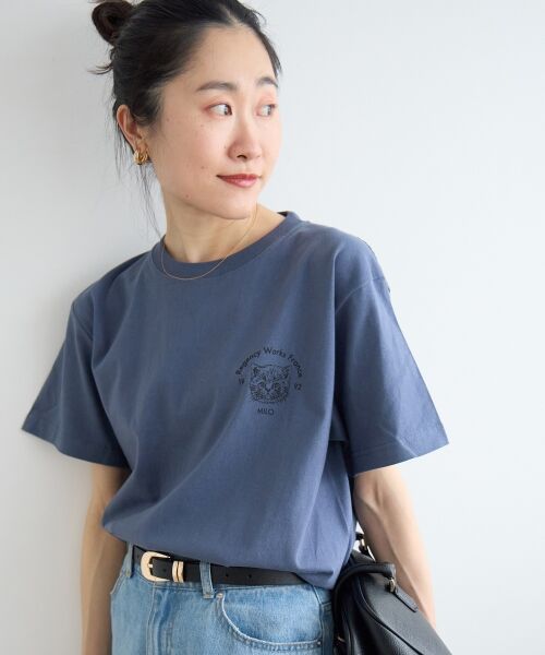 le.coeur blanc / ルクールブラン Tシャツ | Regency Works CAT Tシャツ（ネイビー）