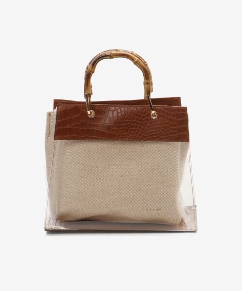 le.coeur blanc / ルクールブラン ハンドバッグ | バンブーハンドルクリアビニールバッグ | 詳細19