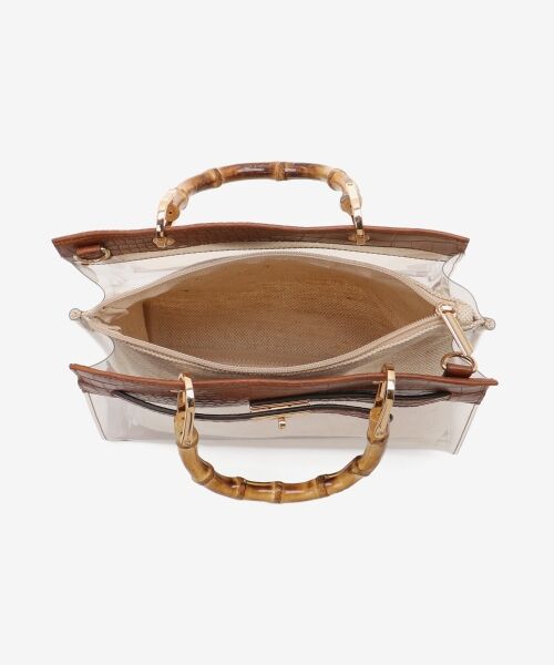 le.coeur blanc / ルクールブラン ハンドバッグ | バンブーハンドルクリアビニールバッグ | 詳細21