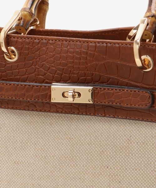 le.coeur blanc / ルクールブラン ハンドバッグ | バンブーハンドルクリアビニールバッグ | 詳細22