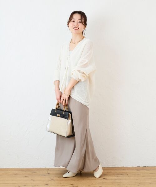 le.coeur blanc / ルクールブラン ハンドバッグ | バンブーハンドルクリアビニールバッグ | 詳細9