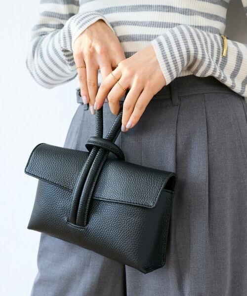 le.coeur blanc / ルクールブラン ハンドバッグ | MILLELA FIRENZE ループハンドルバッグ（ブラック）