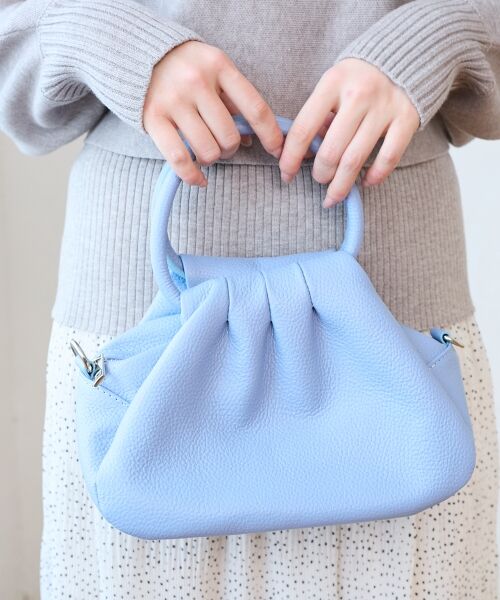 le.coeur blanc / ルクールブラン ハンドバッグ | MILLELA FIRENZE ギャザーハンドルバッグ | 詳細2
