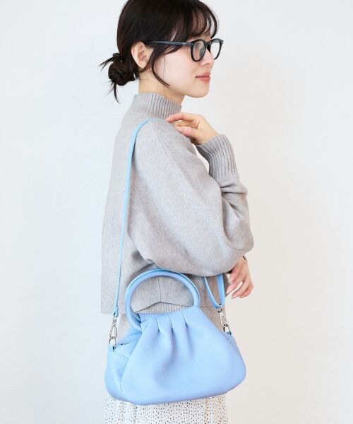 le.coeur blanc / ルクールブラン ハンドバッグ | MILLELA FIRENZE ギャザーハンドルバッグ | 詳細5