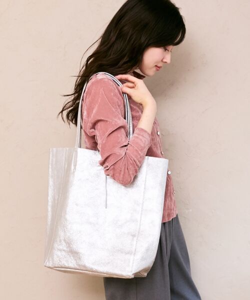 le.coeur blanc / ルクールブラン トートバッグ | MILLELA FIRENZE メタリックトートバッグ | 詳細2