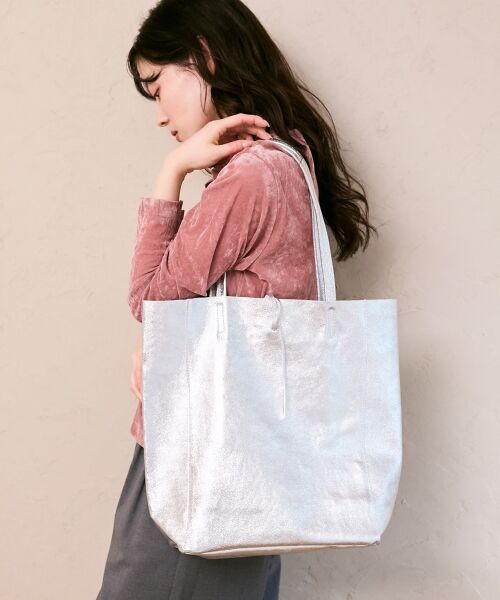 le.coeur blanc / ルクールブラン トートバッグ | MILLELA FIRENZE メタリックトートバッグ | 詳細4