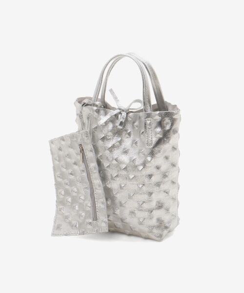 le.coeur blanc / ルクールブラン トートバッグ | MILLELA FIRENZE エンボス加工ミニトート | 詳細1