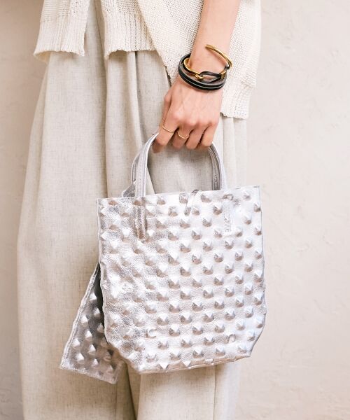 le.coeur blanc / ルクールブラン トートバッグ | MILLELA FIRENZE エンボス加工ミニトート | 詳細4