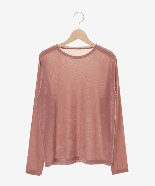 le.coeur blanc / ルクールブラン カットソー | シアーベロアロンT | 詳細1