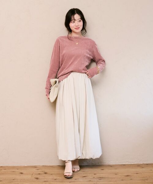 le.coeur blanc / ルクールブラン カットソー | シアーベロアロンT | 詳細14