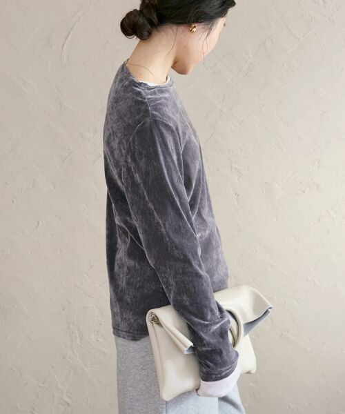 le.coeur blanc / ルクールブラン カットソー | シアーベロアロンT | 詳細17