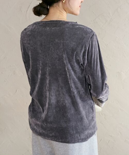 le.coeur blanc / ルクールブラン カットソー | シアーベロアロンT | 詳細18