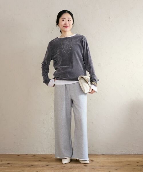 le.coeur blanc / ルクールブラン カットソー | シアーベロアロンT | 詳細20