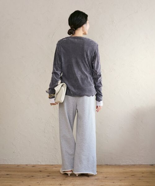 le.coeur blanc / ルクールブラン カットソー | シアーベロアロンT | 詳細23