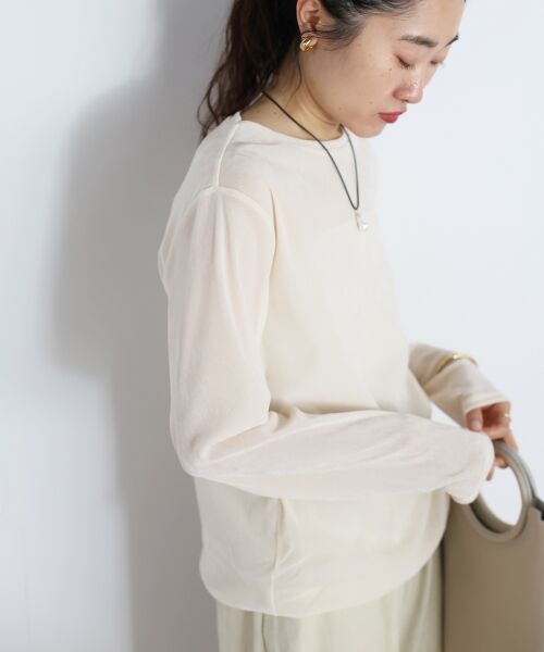le.coeur blanc / ルクールブラン カットソー | シアーベロアロンT | 詳細30