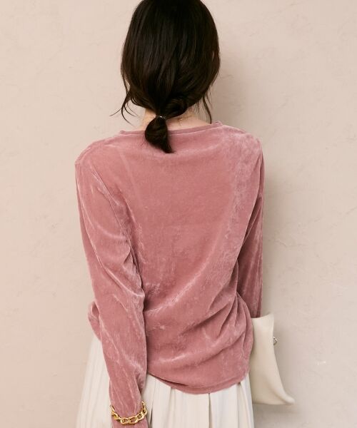 le.coeur blanc / ルクールブラン カットソー | シアーベロアロンT | 詳細6