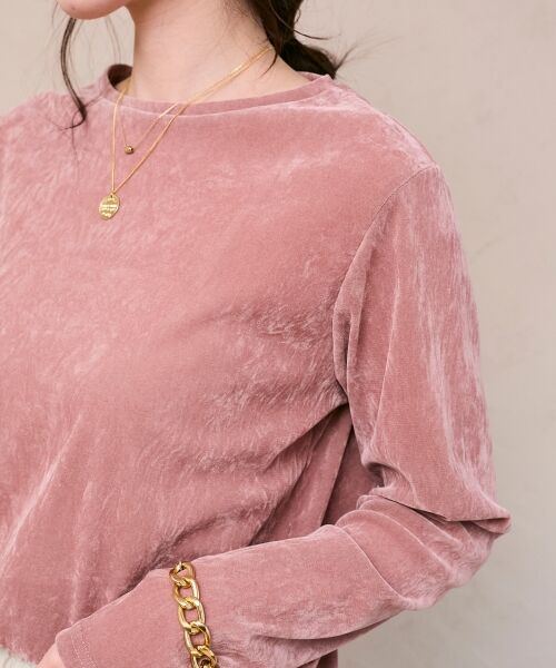 le.coeur blanc / ルクールブラン カットソー | シアーベロアロンT | 詳細7