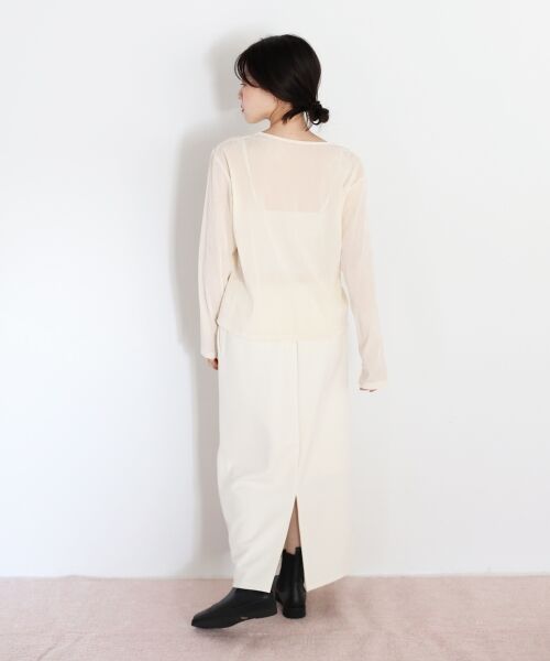 le.coeur blanc / ルクールブラン カーディガン・ボレロ | シアーベロアカーデ | 詳細10