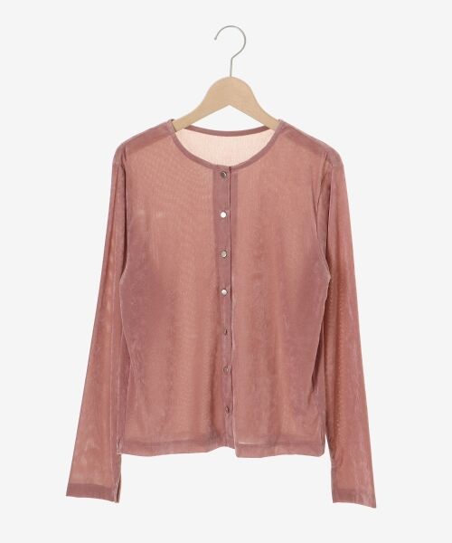 le.coeur blanc / ルクールブラン カーディガン・ボレロ | シアーベロアカーデ | 詳細11