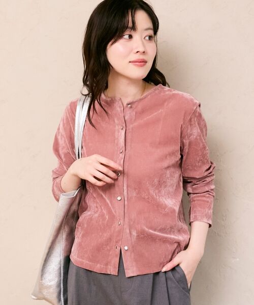 le.coeur blanc / ルクールブラン カーディガン・ボレロ | シアーベロアカーデ | 詳細12