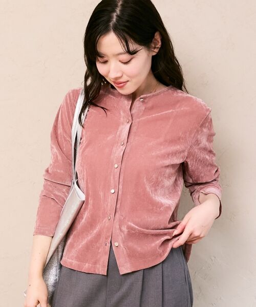 le.coeur blanc / ルクールブラン カーディガン・ボレロ | シアーベロアカーデ | 詳細13