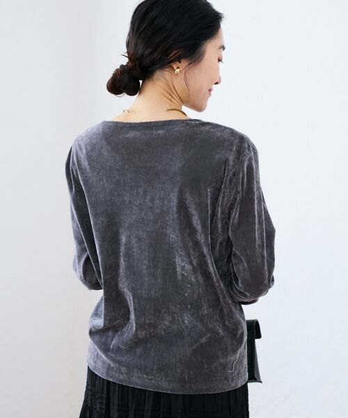 le.coeur blanc / ルクールブラン カーディガン・ボレロ | シアーベロアカーデ | 詳細22