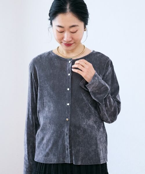 le.coeur blanc / ルクールブラン カーディガン・ボレロ | シアーベロアカーデ | 詳細24